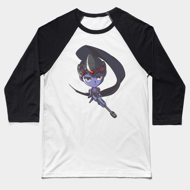 Overwatch Widowmaker Cute Spray Baseball T-Shirt by Rumiho